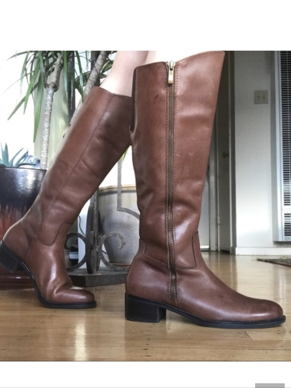 Franco Sarto Women's Christina Boots Chestnut Brown Leather Size 8 - Picture 13 of 13